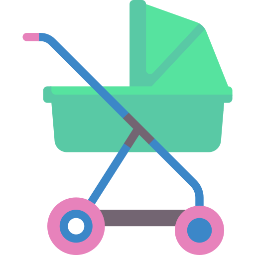 illustration d'une poussette pour bébé